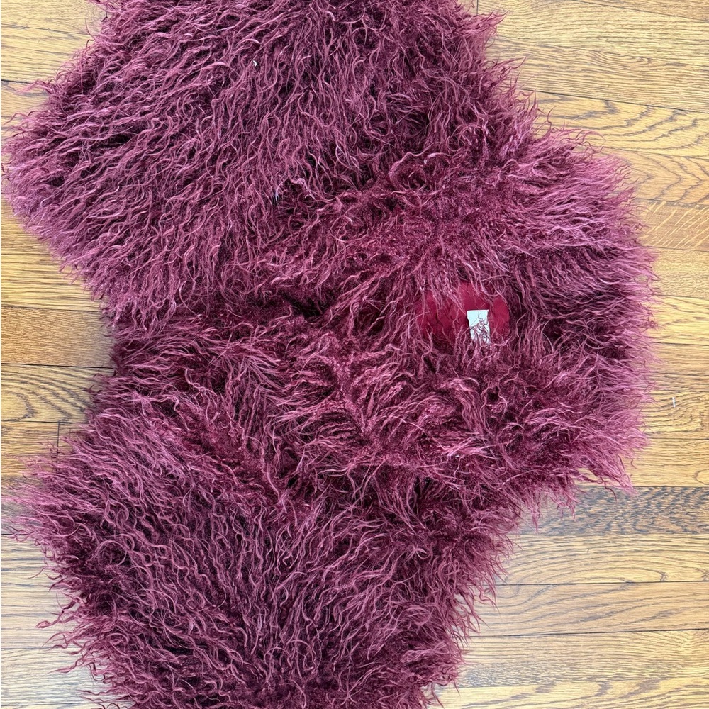 Peppermayo Burgundy Teddy Jacket